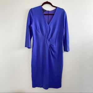 Escada purple long sleeve dress